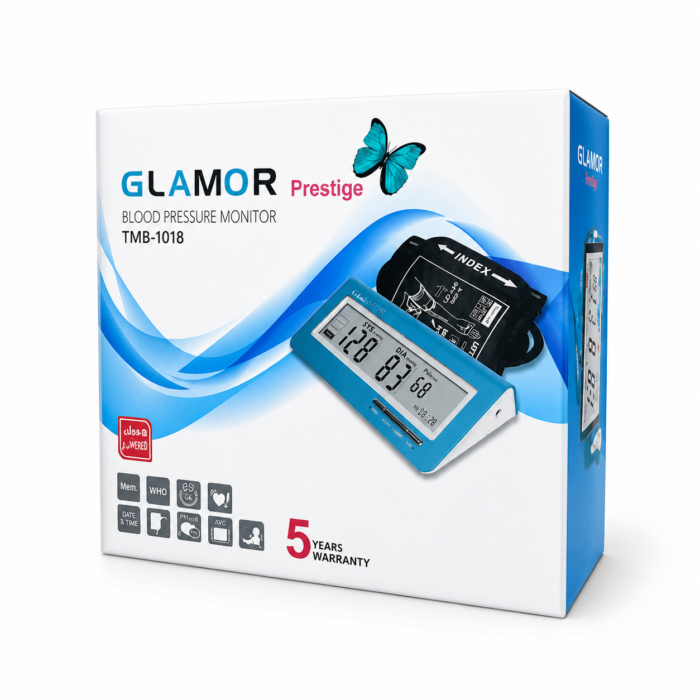 gla2 فشارسنج دیجیتالی بازویی گلامور TMB-1018 NEW-- گارانتی 5 ساله - Image 1
