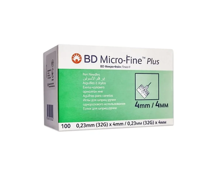 سرسوزن-قلم-انسولین-بی-دی-BD-سایز-4-میلی-متر سرسوزن قلم انسولین بی دی شماره 4 (شرکتی لیبل دار)بسته ی ۱۰۰ عددی(انقضا ۲۰۲۹) - Image 1