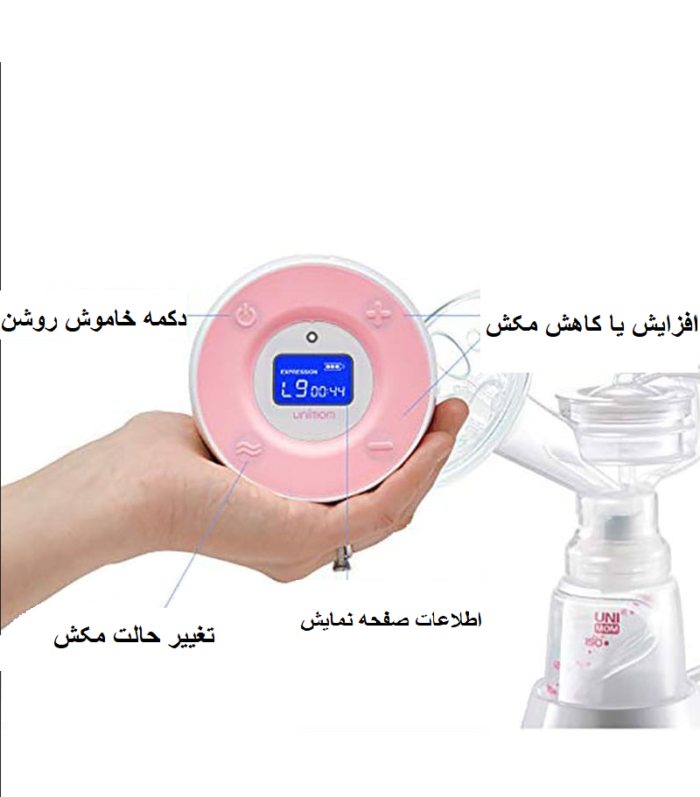 شیردوش برقی دوتایی (دوقلو) یونی مام مدل Minuet LCD - Image 3